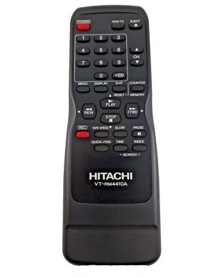 HITACHI BY FUNAI OEM VT-RM4410A VCR REMOTE CONTROL PN: N9384UD - Image 1 of 4