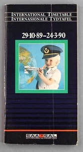 SOUTH AFRICAN AIRWAYS AIRLINE TIMETABLE WINTER 1989/90 SAA SAL SEAT MAPS B747SP - Picture 1 of 3