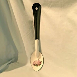 Enamelware Rabbit Spoon 12" Kiln Fired Daugherty Studio No chips $12.99 - Picture 1 of 10