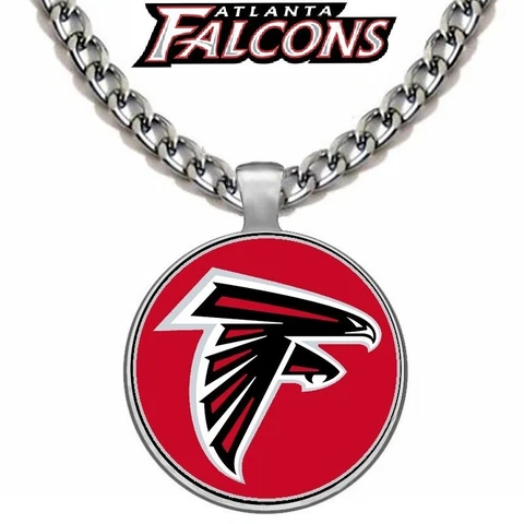 Atlanta Falcons Mens Womens 24" Stainless Steel Chain Pendant Necklace D5 Cover