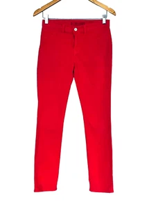 J Brand Jeans Women's Size 27 Red Mid Rise Skinny Cut No 8237A - Bild 1 von 4