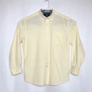 Nautica Mens XL Pale Yellow OCBD Long Sleeve Dress Shirt - Picture 1 of 6