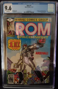 ROM SPACEKNIGHT # 1, CGC 9.6 White Pages, 1. Auftritt & Origenes 1979 Marvel - Bild 1 von 7