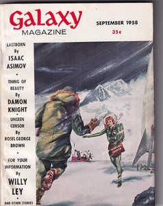 GALAXY SCIENCE FICTION September 1958 - Wally Wood illos, Asimov Ugly Little Boy - Picture 1 of 7