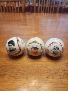 Babe Ruth , Lou Gehrig, Cal Ripken Jr, Ted Williams, Status Photo Baseballs - Picture 1 of 16