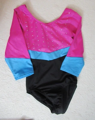 BODY DE LEOTARDO ESTILO LIBRE PARA NIÑA UNITARD DANZA GIMNASIA TALLA 10 12 LINDO Foto 1 de 4