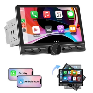 10" 2Din 64GB Android Radio CarPlay Navi 4G LTE Display 180° drehbar Wifi DAB+ - Bild 1 von 14