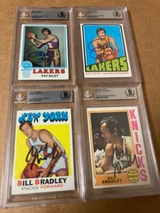 Bill Bradley Signed 1971-72 Topps Card(Auction for 1 Card) Beckett Auth. - Picture 1 of 2