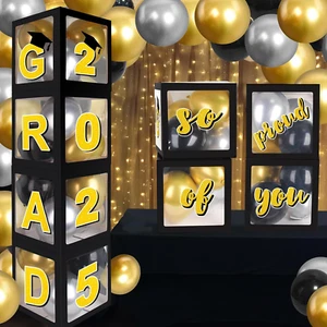 Graduation Party Decorations 2025 Graduation Balloon Boxes, 4Pcs Graduate Balloo - Picture 1 of 19