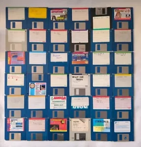 Job lot of AMIGA Floppy Disk Collection - Sold as Untested Bundle - Picture 1 of 20