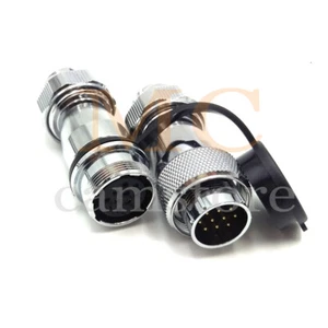 WS20 10pin Center Docking Waterproof Aviation Connector Circular Plug&Socket 5A - Picture 1 of 7