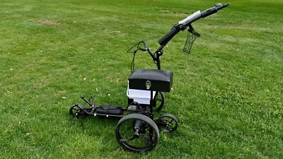 SUPER E CADDY SuperEcaddy "The Pro" Wireless REMOTE CONTROL Electric Golf Cart + Umbrella