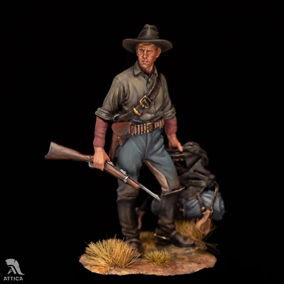 Soldado de juguete de hojalata pintado de 54 mm Trooper 7th Cavalry Preventa | Arte Foto 1 de 4