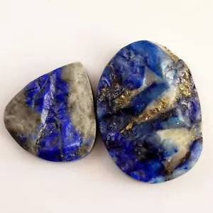 3pz 202Cts Lapislazzuli Blu Naturale Druzy Gemme Non Lucidate 45x32 33x30mm#13779 - Foto 1 di 8