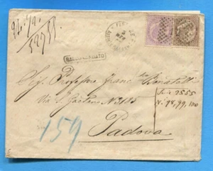 1877 c.60 e c.30 DLR ann.numerale a punti + cerchio FIRENZE, 03.12.77 (293028) - Imagen 1 de 2