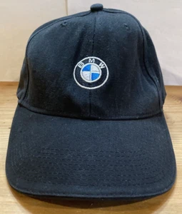 BMW Hat Cap Strap Back Black Bimmer Logo Autocross Racing Lifestyle Mens - Picture 1 of 11
