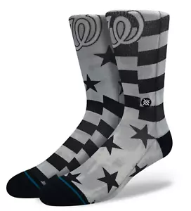 Stance Casual Crew Socks Washington Nationals NATS Americana MLB Sz 6-8.5 M - Picture 1 of 2