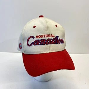 Vintage NHL Montreal Canadiens Sports Specialties Double Script Wool SnapBack Hat - Bild 1 von 7