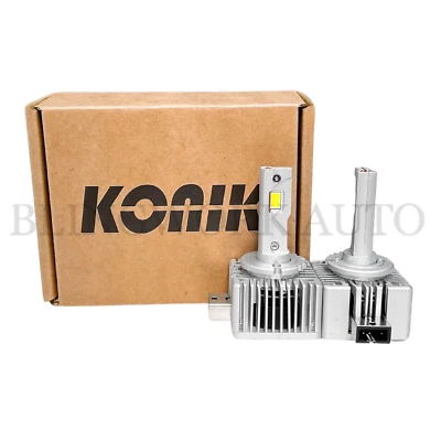 KONIK D1S D1R Xenon to 6000K White LED Conversion Kit Direct Replacement - Image 1 of 4