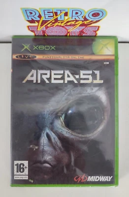 AREA 51 PEGI 16 MIDWAY MICROSOFT XBOX ITALIANO SIGILLATO 2005 PAL NUOVO - Immagine 1 di 3