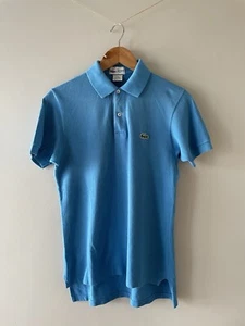 The Lacoste Club Polo Shirt Blue Size S Made in USA Casual Retro Designer (9) - Picture 1 of 14
