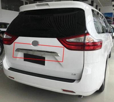Chrome Rear Trunk Cover Tail Door Moulding Lid Trim For Toyota Sienna 2011-2020 - Image 1 of 4