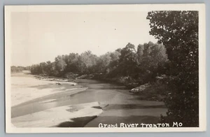 Foto postal real Trenton Missouri MO Grand River RPPC años 50 - Imagen 1 de 2
