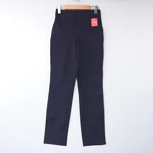 Spanx Womens Pants The Perfect Ponte Slim Straight High Rise Navy Blue Sz NWT - Picture 1 of 49