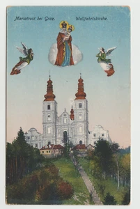 AUSTRIA ,GRAZ, WALLFAHRTSKIRCHE, MARIAFROST, A USED PC, ABOUT 1920 - Picture 1 of 2