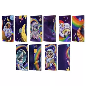 OFFICIAL CARLA MORROW RAINBOW ANIMALS LEATHER BOOK WALLET CASE FOR AMAZON FIRE - Picture 1 of 11
