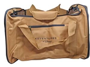 Adventures By Disney Brown Duffel Bag Tote Handle Wit Shoulder Strap Collapsible - Picture 1 of 4