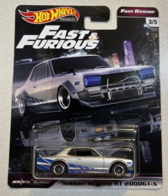 Nissan Skyline HT 2000GT-X 2021 rebobinado rápido Hot Wheels Fast & Furious Foto 1 de 2