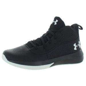 Under Armour UK 5.5 Unisex UA GS Lockdown 4 Zapatos de Béisbol (Negro/Negro/Blanco), - Imagen 1 de 1
