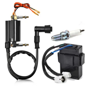 For Kawasaki Bayou 300 KLF300C KLF300B 1998-04 Ignition Coil CDI Spark Plug Kit - Picture 1 of 6