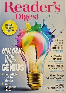 Reader's Digest 2025 A/S Unlock Your Inner Genius ~Tucci Cooking ~AI ~My Teacher - Picture 1 of 4