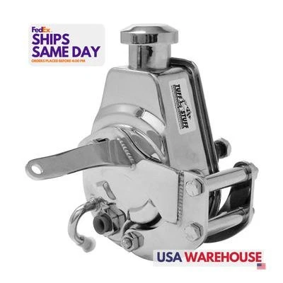 Tuff-Stuff 6504A, Kit Acero Cromado Sbc Dirección Asistida Brckt Swp Cromo Performan Foto 1 de 4