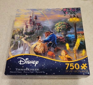 Thomas Kinkade Disney Beauty & The Beast 750 Piece Jigsaw Puzzle - Picture 1 of 2