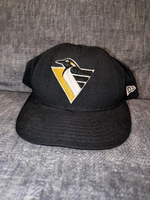 Vintage Pittsburgh Penguins Hat New Era Size 7 Fitted NHL Low Profile Made USA - Image 1 of 4