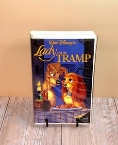 Lady & The Tramp VHS Clamshell Walt Disney Classic Black Diamond - Imagen 1 de 7