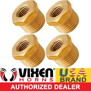 1/2" MALE TO 1/4" NPT FEMALE BRASS THREAD REDUCER FITTING AIR TANK KIT VXA1214-4 - Picture 1 of 2
