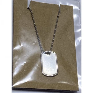 Gucci Dog Tag Mini Charm Halskette Silber 925 Kugelkette gebraucht - Bild 1 von 4