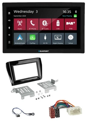 Blaupunkt DAB Bluetooth USB MP3 2DIN Autoradio für Suzuki Swift ab 17 schwarz gl - Bild 1 von 4