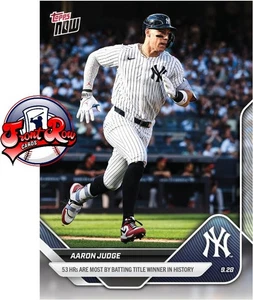 Aaron Judge 2025 MLB Topps NOW card 796 Most Home Runs By Batting Title - Picture 1 of 2