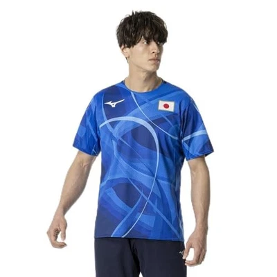 Camiseta de Entrenamiento Mizuno Auténtica Dry Aeroflow Manga Corta Logo JAPÓN Foto 1 de 4