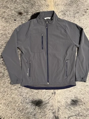 🌀 Peter Millar Wind Drift Softshell Jacket – Gray – Size L - Image 1 of 4