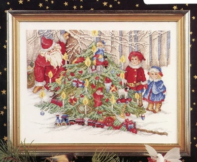 Santas Forest Surprise Cross Stitch Pattern Sudberry House 115 Donna Vermillion - Image 1 of 2