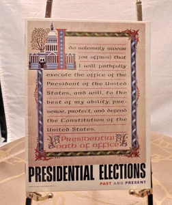 Folleto de colección de elecciones presidenciales pasadas y presentes 1967 - - Imagen 1 de 5