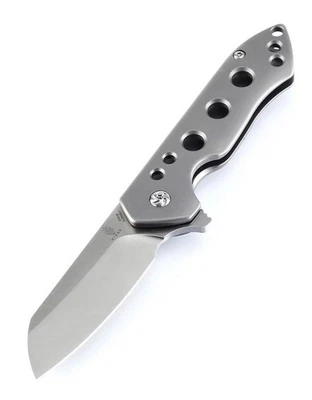 Kizer Guru  Titanium Folder S35VN Sheepsfoot Blade Ki3504K1  NEW! - Image 1 of 4