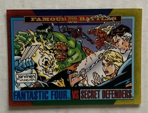 1993 Marvel Universe Series 4 IV # 174 Fantastic Four Vs Secret Defenders - Picture 1 of 2