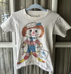 Vintage Baby T-Shirt Ski Vail Small 2-4 Cotton See Pictures Raggedy Andy - Picture 1 of 20